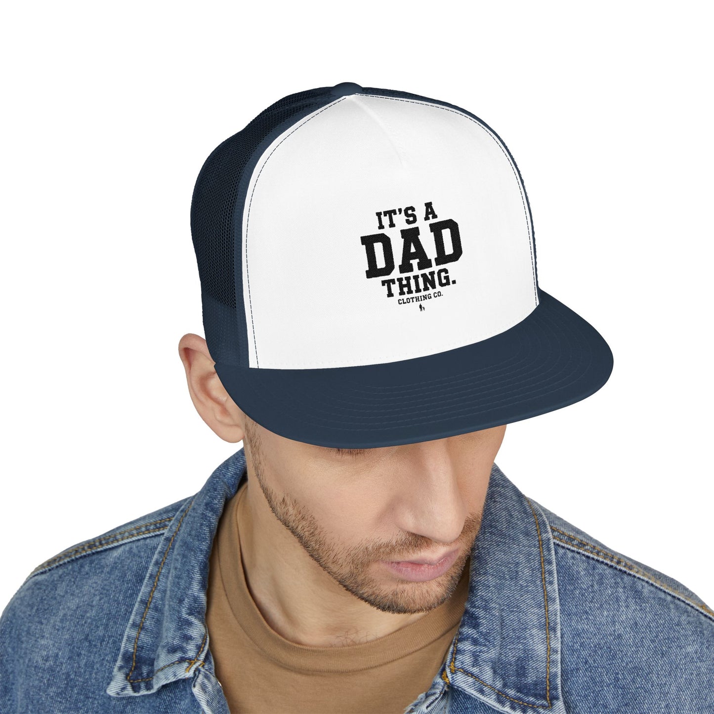 It's a Dad thing branded logo Trucker Cap – Embroidered
