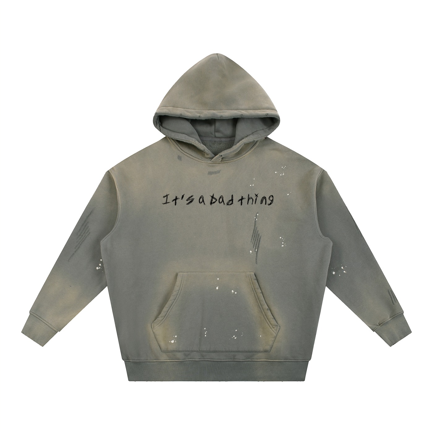 It's a Dad thing - Vintage Washed Frayed Fleece Hoodie