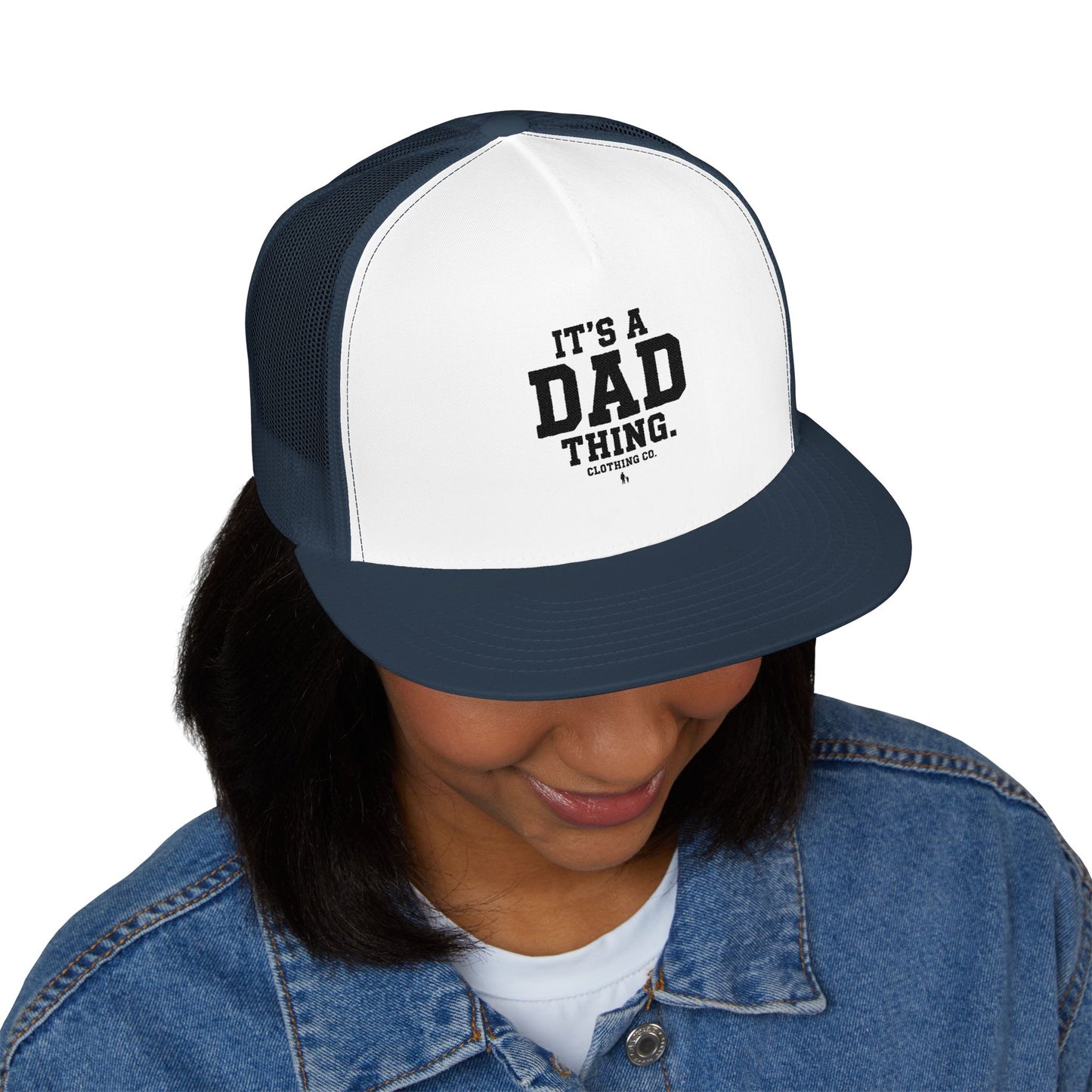 It's a Dad thing branded logo Trucker Cap – Embroidered