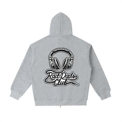 "listen up!" - Rad Dads collection - Essential Heavyweight Pocket Hoodie