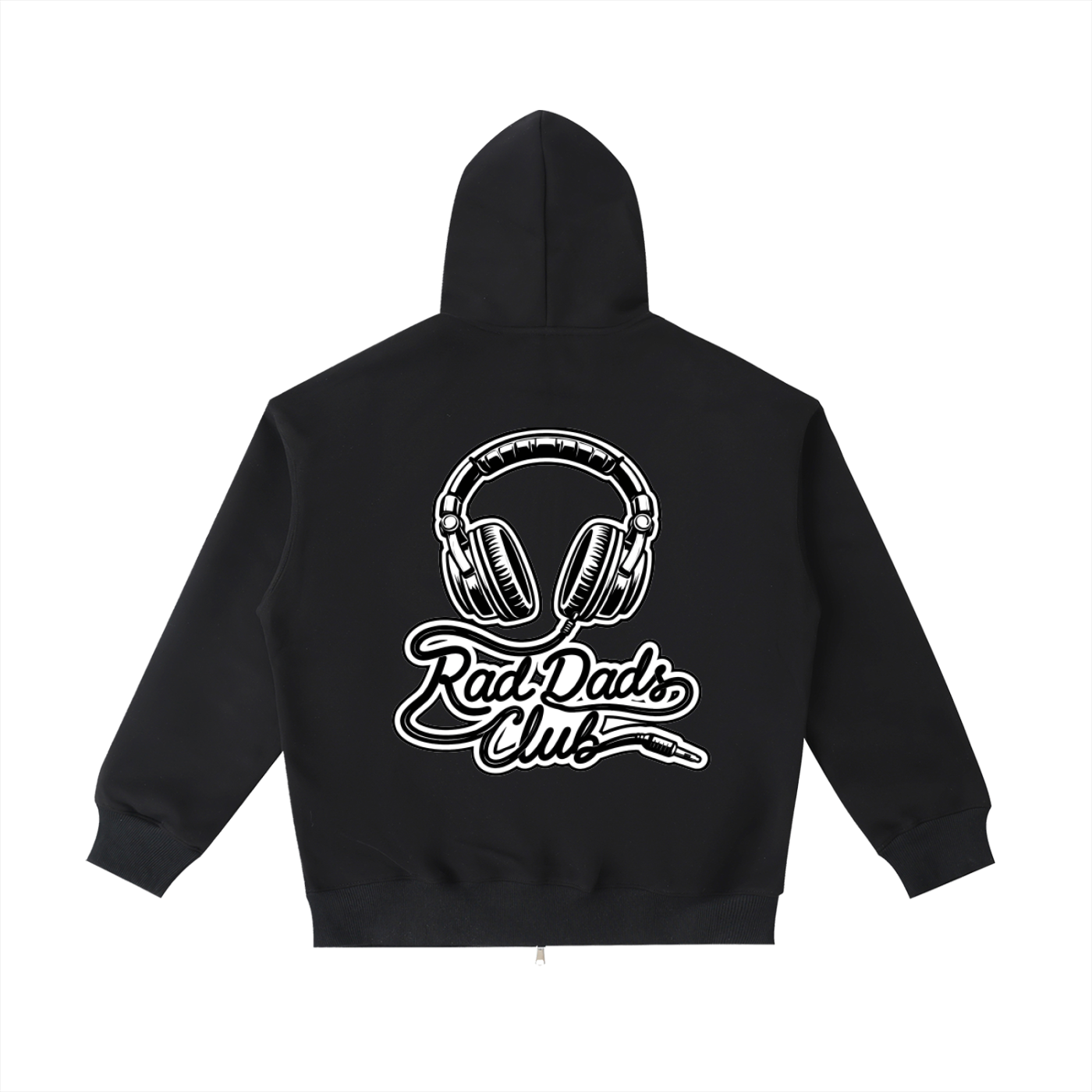 "listen up!" - Rad Dads collection - Essential Heavyweight Pocket Hoodie