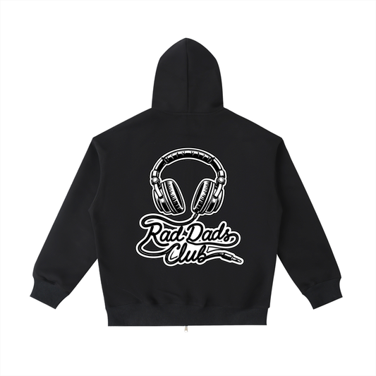 "listen up!" - Rad Dads collection - Essential Heavyweight Pocket Hoodie