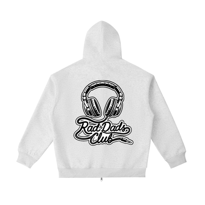 "listen up!" - Rad Dads collection - Essential Heavyweight Pocket Hoodie